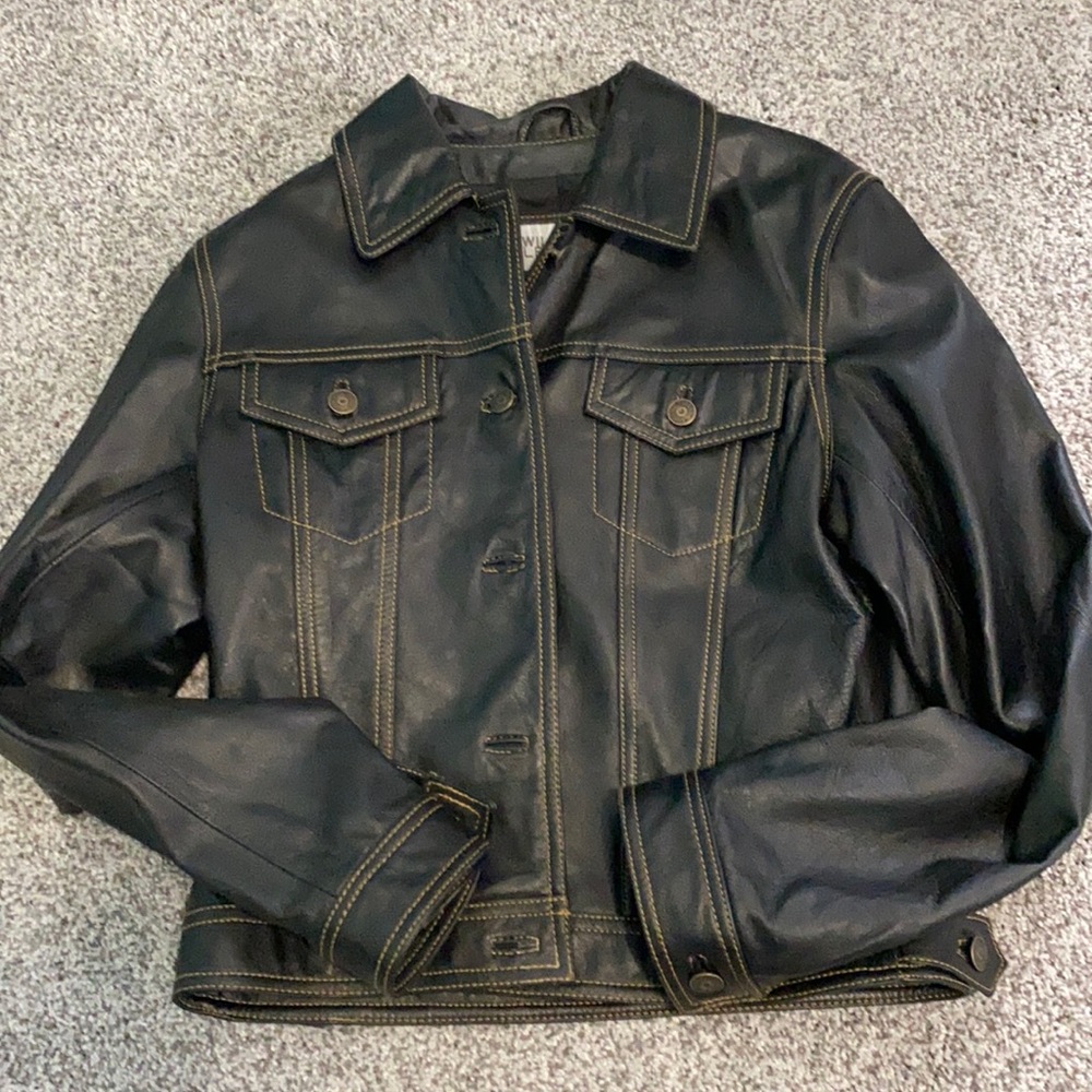 Leather jacket black